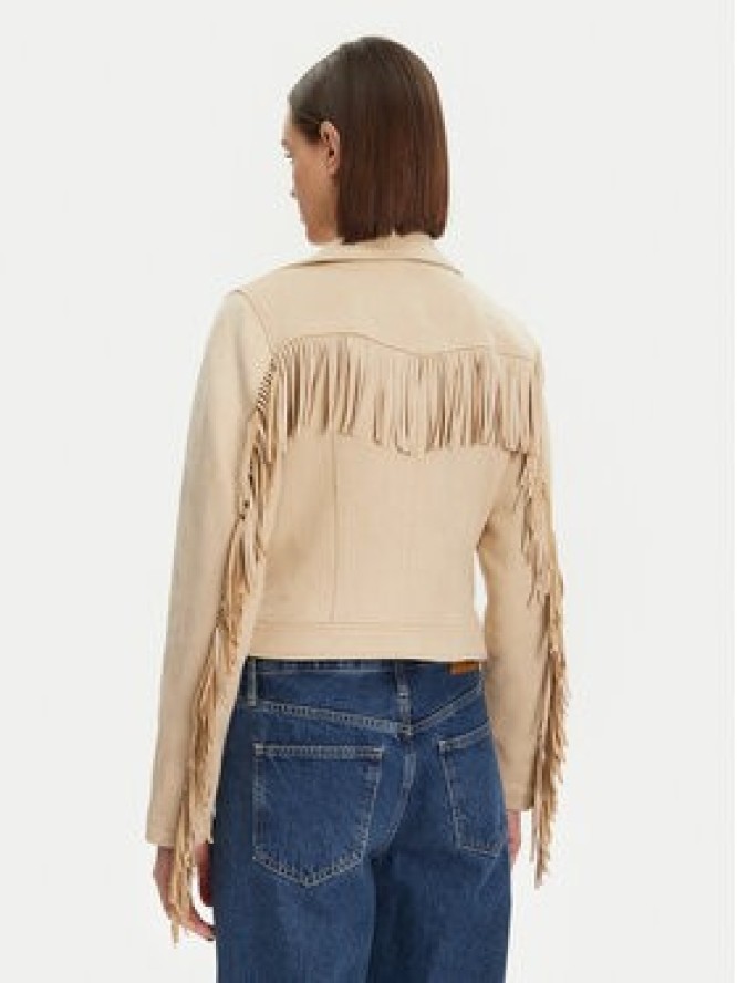 Noisy May Kurtka z imitacji skóry Abby 27033110 Beżowy Regular Fit