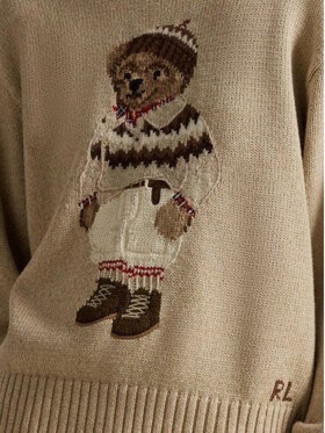 Polo Ralph Lauren Sweter 211978315001 Beżowy Relaxed Fit