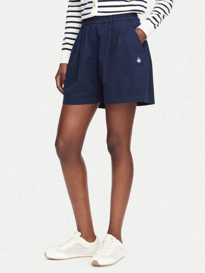 Beverly Hills Polo Club Szorty materiałowe P-SS26W-B576580 Granatowy Regular Fit