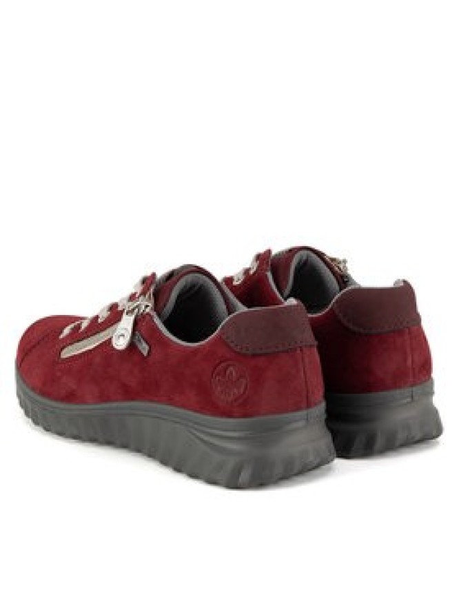 Rieker Półbuty 59000-35 Bordowy