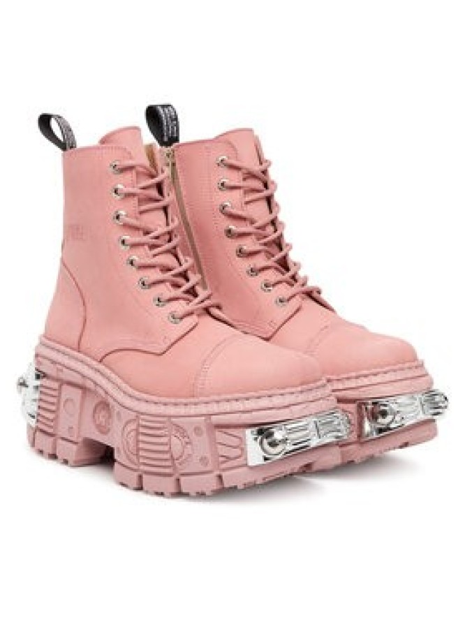 NEW ROCK Trzewiki M-WALL083C-C11 Różowy