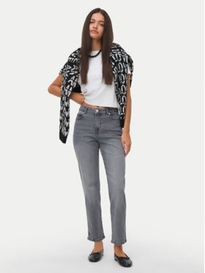 Vero Moda Jeansy Amara 10337794 Szary Straight Fit