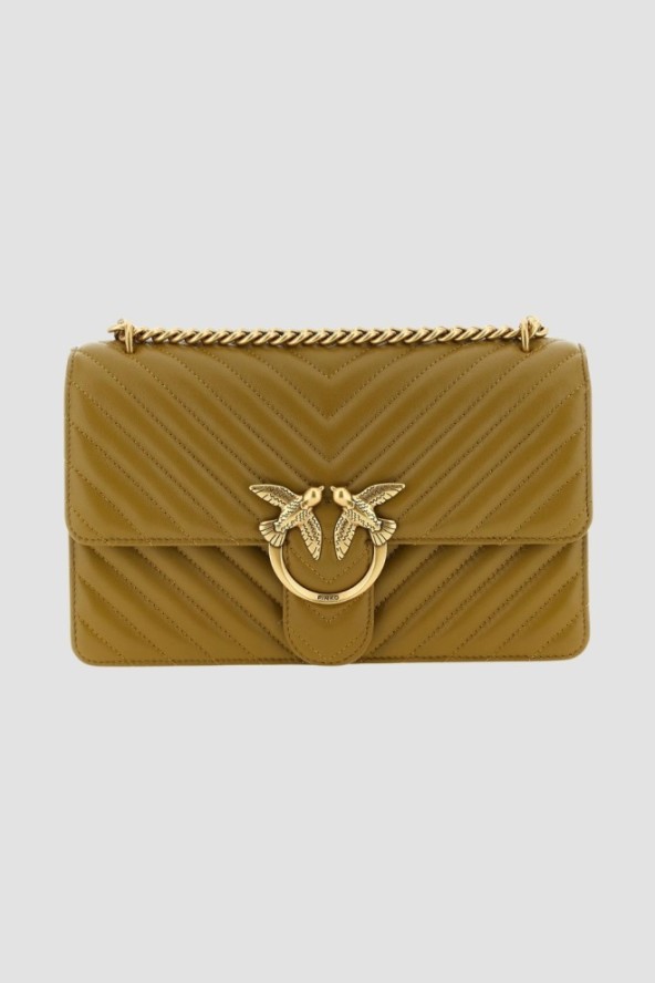 PINKO Oliwkowa listonoszka damska Love One Classic