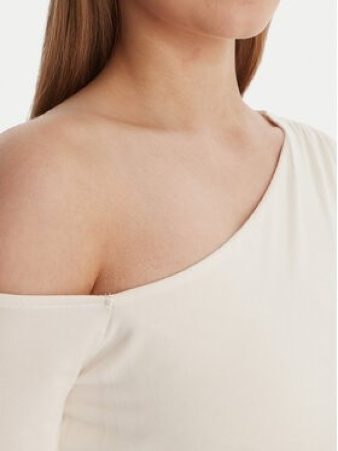 Guess Bluzka W6RP02 KC1J2 Écru Regular Fit