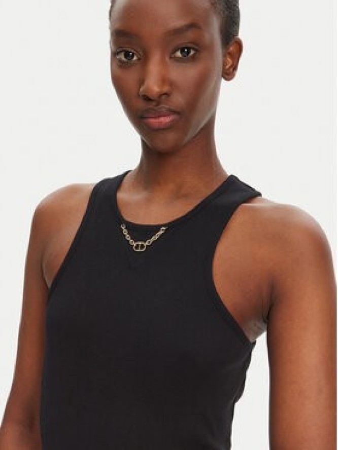 TWINSET Top 251TT2400 Czarny Slim Fit