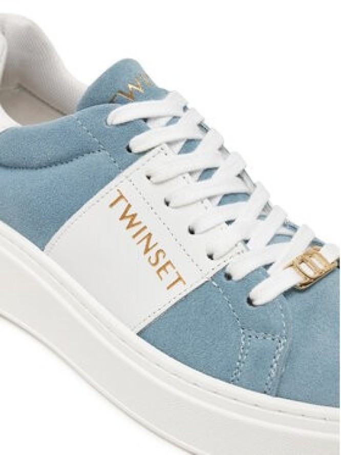 TWINSET Sneakersy 251GCJ01C Niebieski