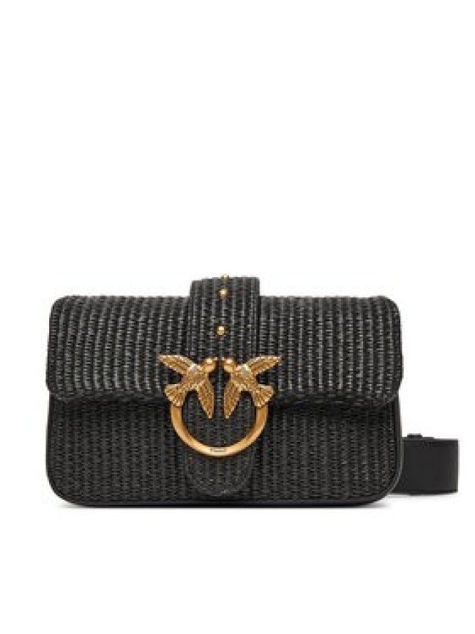 PINKO Torebka Love One Mini Slouchy Fl PE 25 PLTT 104340 A2CF Czarny