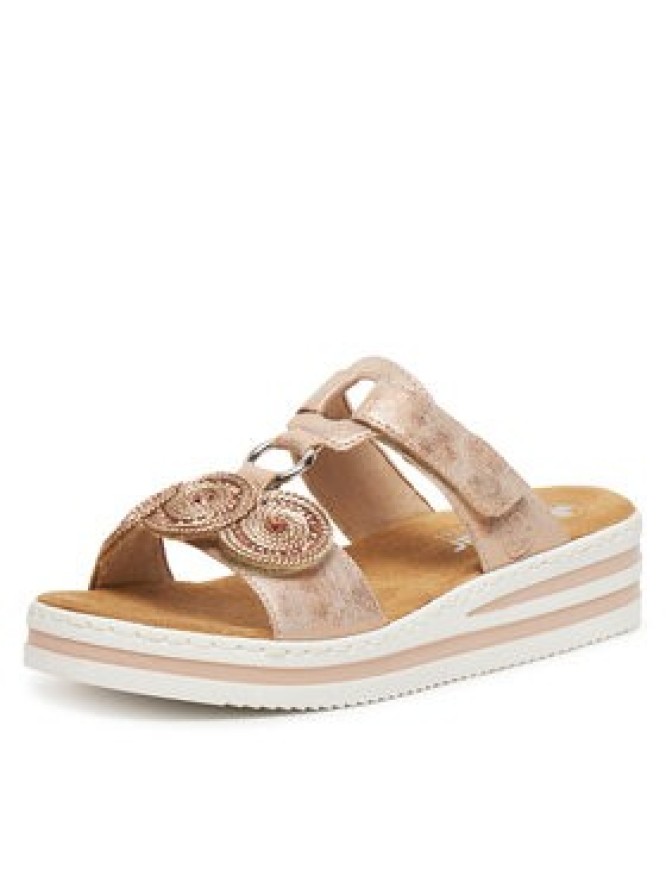 Rieker Klapki CEO-V0200-90 Różowy