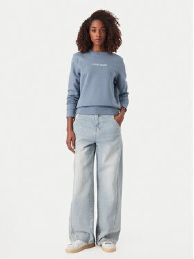 Guess Bluza W4YQ10 KC811 Niebieski Regular Fit