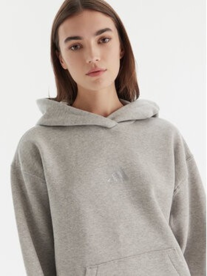 adidas Bluza ALL SZN Holiday Glitter Fleece JV5757 Szary Loose Fit