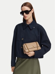 Tory Burch Torebka Charlie Quilted Small Shoulder Bag 185829 Beżowy