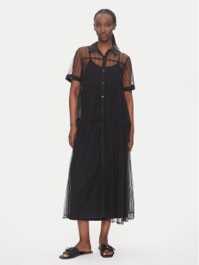 LOLA CASADEMUNT Sukienka codzienna LS2516018 Czarny Regular Fit