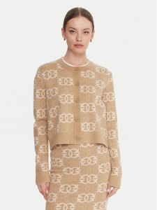 PINKO Kardigan Found Someone 106043 A2YD Beżowy Regular Fit