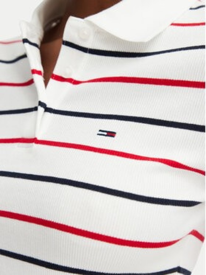 Tommy Jeans Polo DW0DW22327 Biały Slim Fit