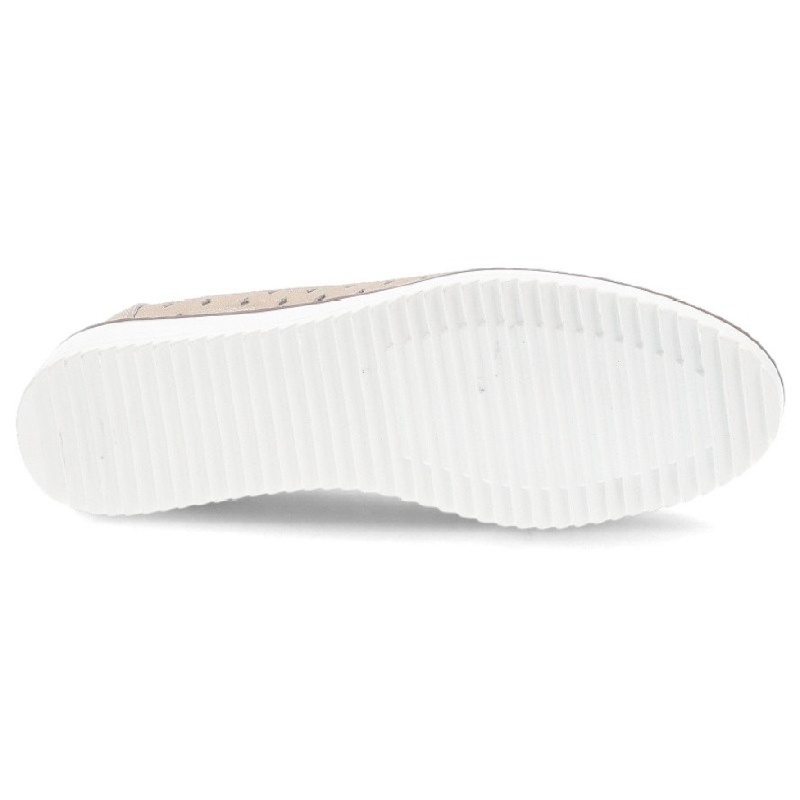 Beżowe Baleriny S.Barski Wsuwane Obuwie Damskie