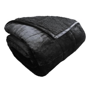Polar Night Koc Obciążający 135x200cm Sherpa black - 9 kg