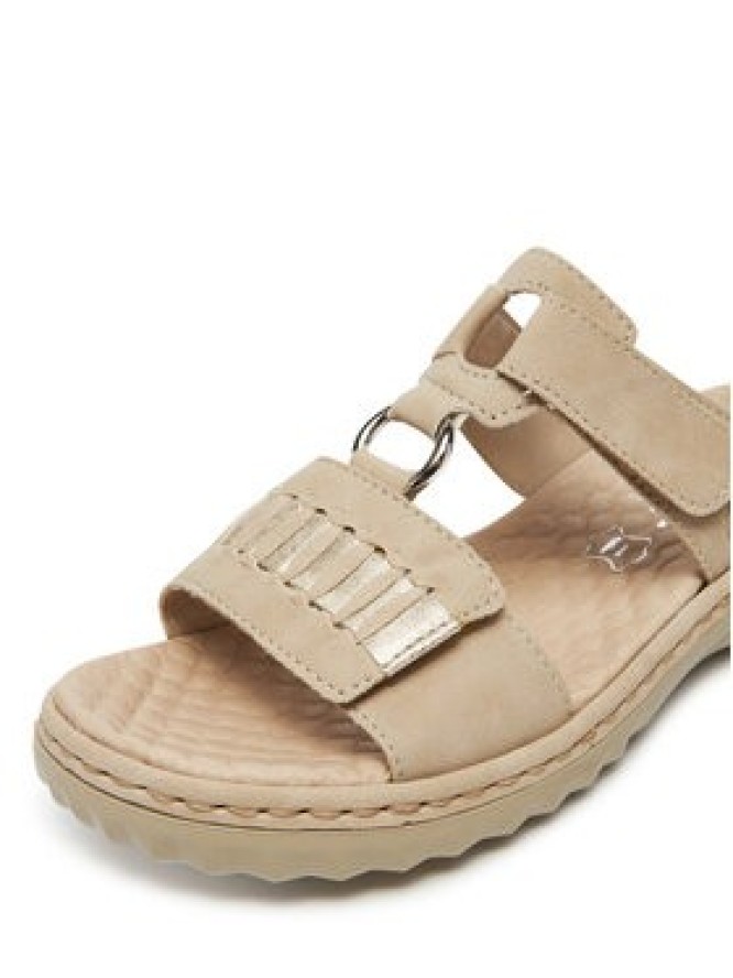 Rieker Klapki 60481-62 Beżowy