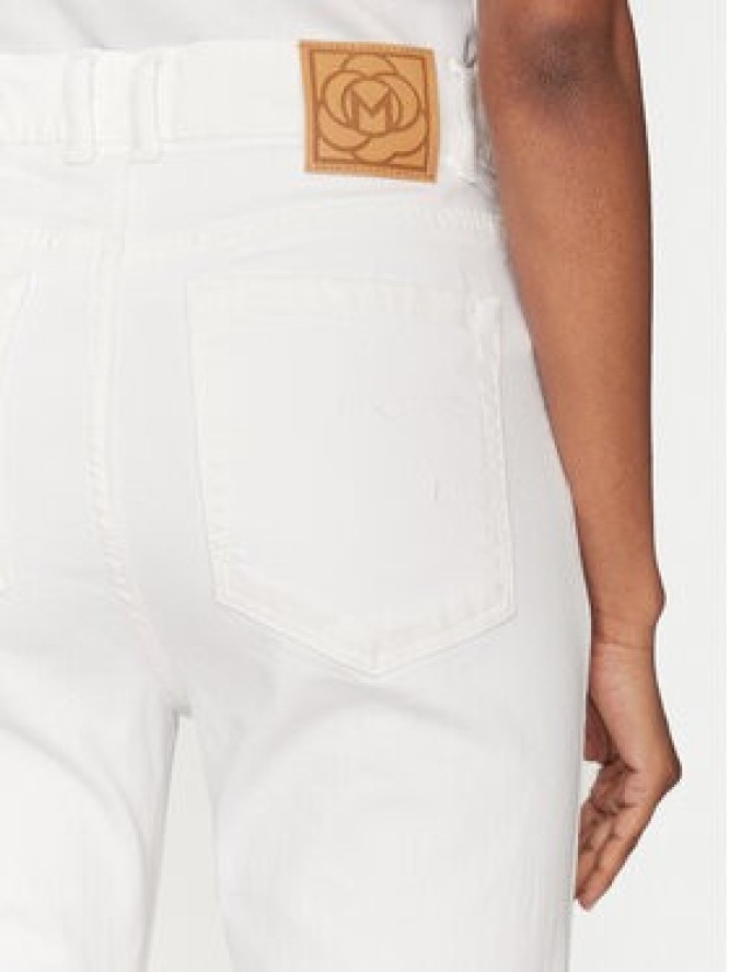 Marella Jeansy Kerry 2513131044 Biały Flare Fit
