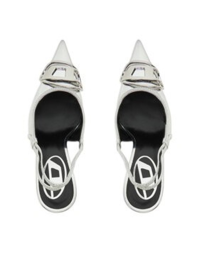 Diesel Szpilki Y02985 P1660 T9002 Srebrny