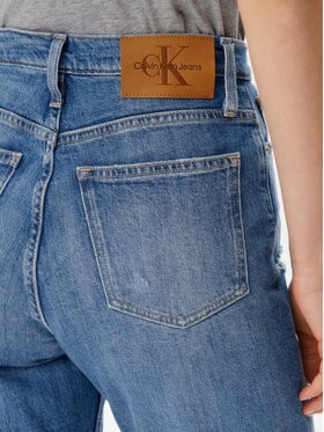 Calvin Klein Jeans Jeansy J20J225140 Niebieski Mom Fit