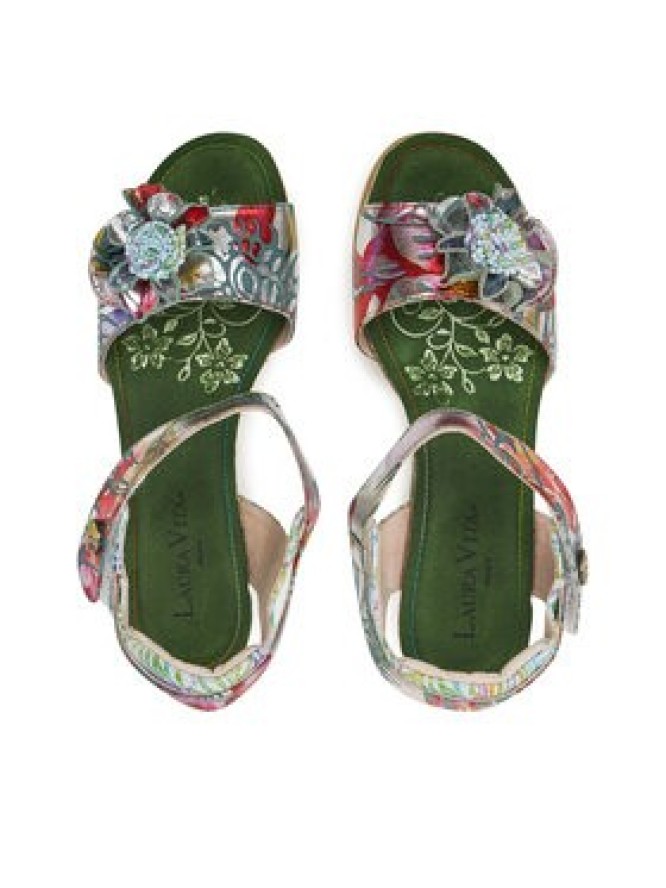 Laura Vita Espadryle Hacdeo 09 Srebrny