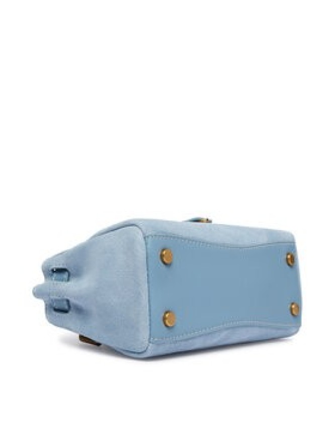 Tommy Hilfiger Torebka American Icon Micro Tote Suede AW0AW18853 Błękitny