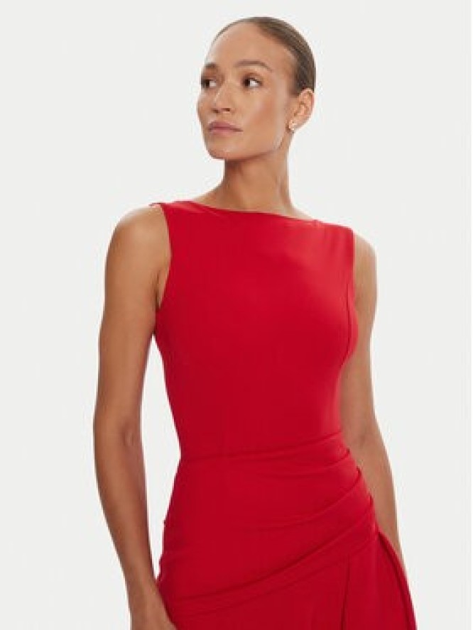 Rinascimento Sukienka koktajlowa CFC0125337003 Czerwony Regular Fit