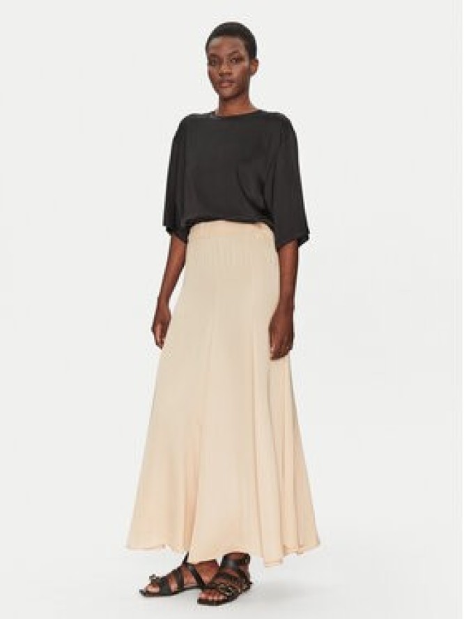 ViCOLO Spódnica maxi TD0004 Beżowy Regular Fit