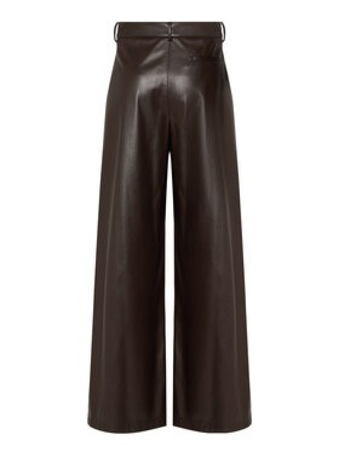 BOSS Spodnie z imitacji skóry Tiana4-M 50564757 Brązowy Regular Fit