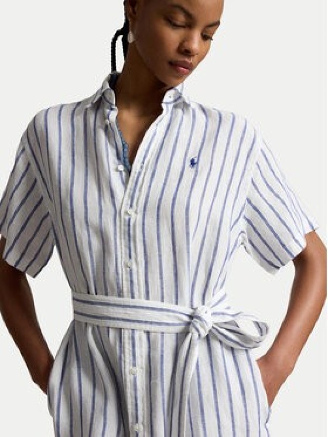Polo Ralph Lauren Sukienka koszulowa 211965843501 Niebieski jasny Regular Fit