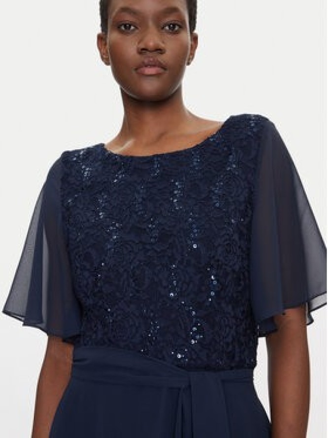 Swing Sukienka koktajlowa 5AI02500 Granatowy Regular Fit