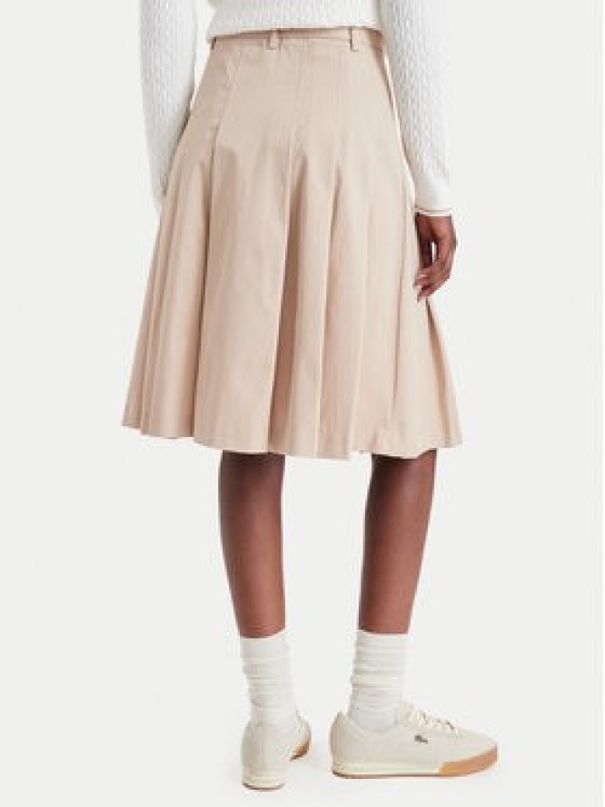 Lacoste Spódnica plisowana JF8319 Beżowy Regular Fit