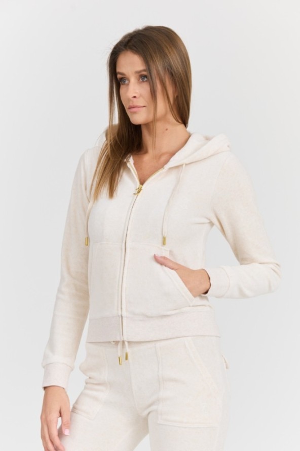 JUICY COUTURE Beżowa damska bluza Robertson Gold, Rozmiar M