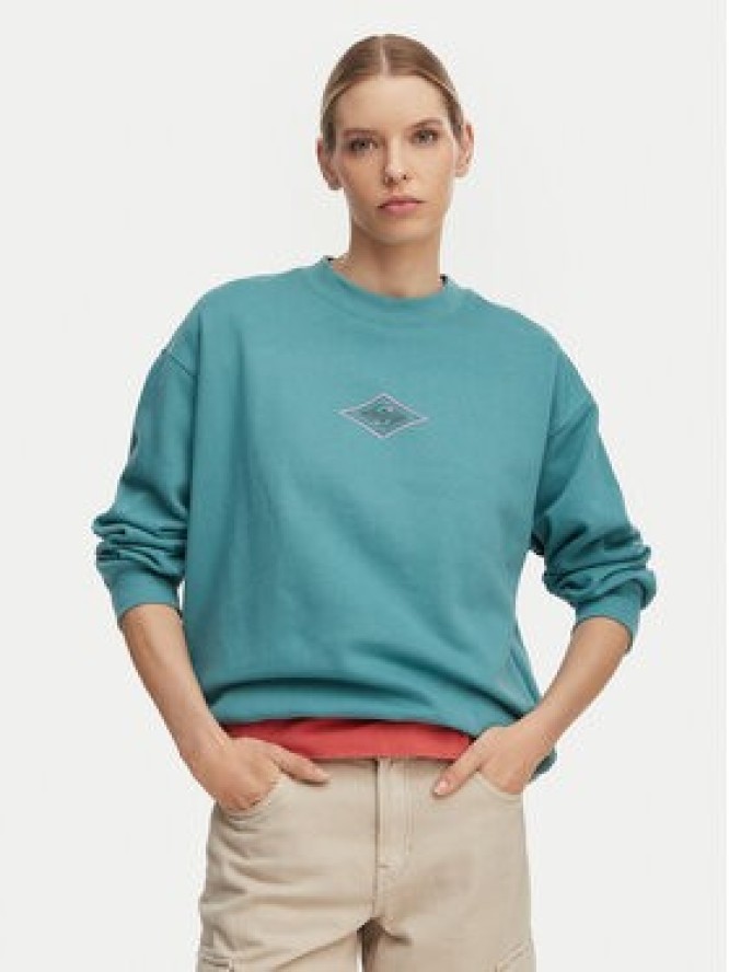 Quiksilver Bluza EQWFT03188 Zielony Oversize