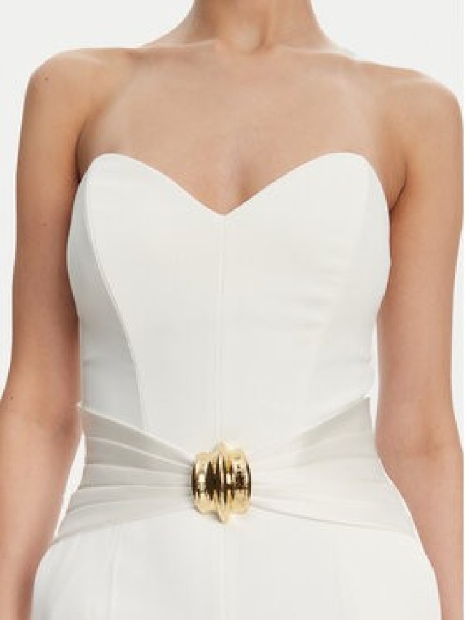 Elisabetta Franchi Kombinezon TU-039-51E2 Biały Regular Fit