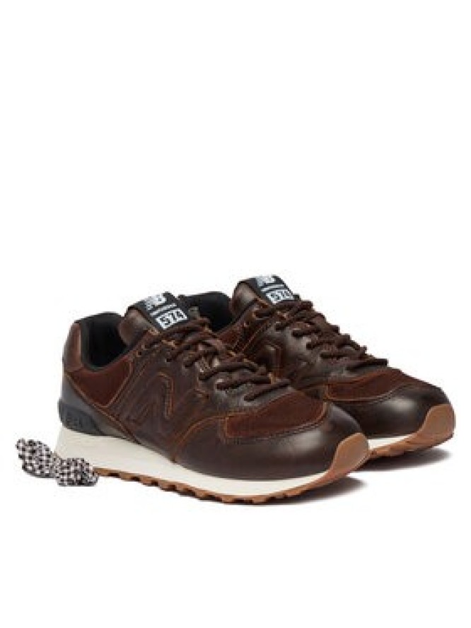 New Balance Sneakersy W574HM Brązowy ciemny