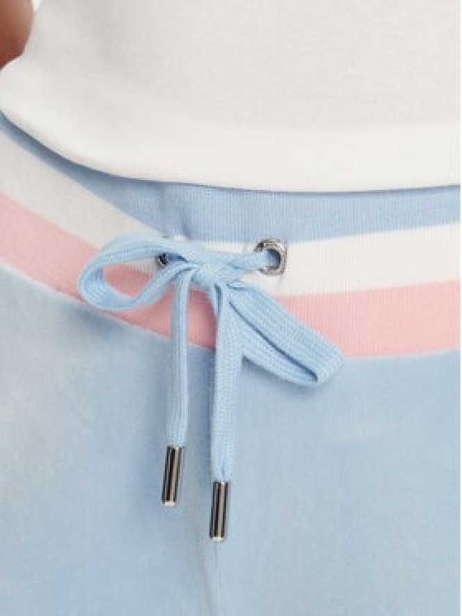 Juicy Couture Spodnie dresowe Velour JCWBJ225352 Błękitny Regular Fit