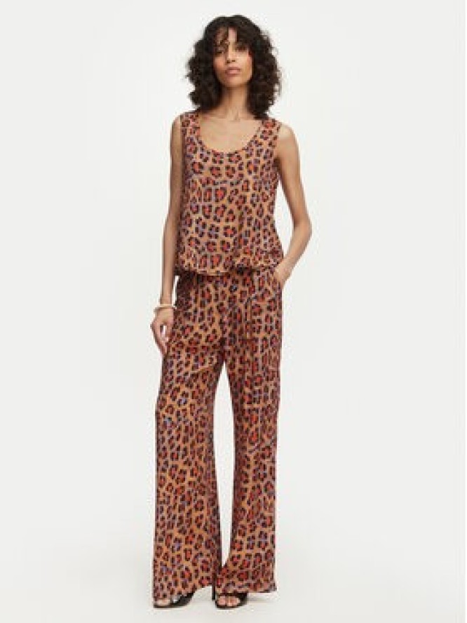 LOLA CASADEMUNT Spodnie palazzo MS2614002 Brązowy Wide Leg