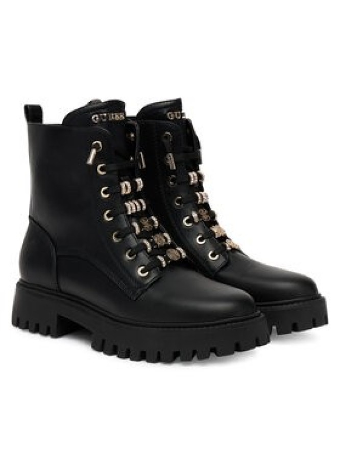 Guess Trapery FLTFNA ELE10 Czarny