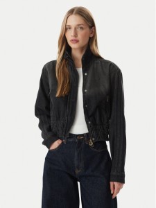 adidas Kurtka jeansowa KD3918 Czarny Regular Fit