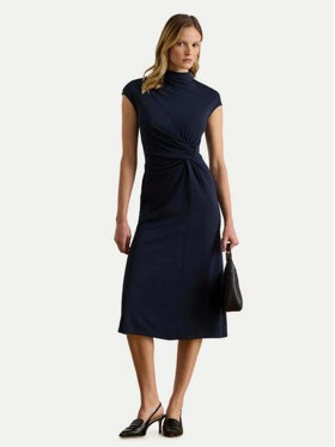 LAUREN RALPH LAUREN Sukienka koktajlowa 200P03732001 Granatowy Slim Fit