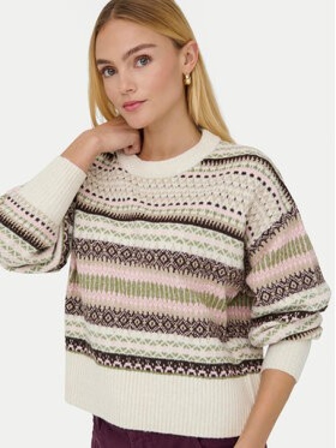 ONLY Sweter Arianne 15285832 Beżowy Regular Fit