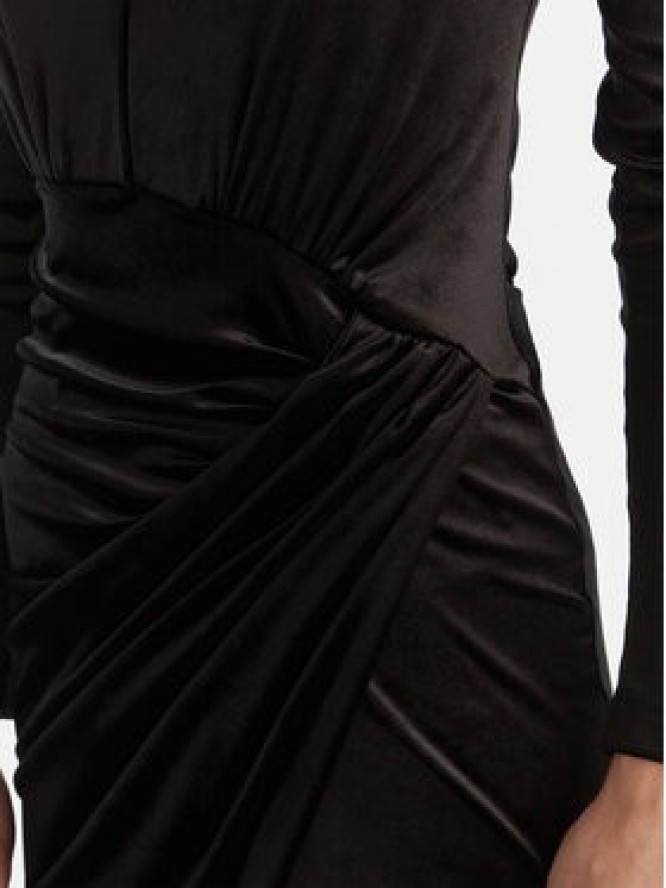 Babylon Sukienka koktajlowa MF204C Czarny Slim Fit