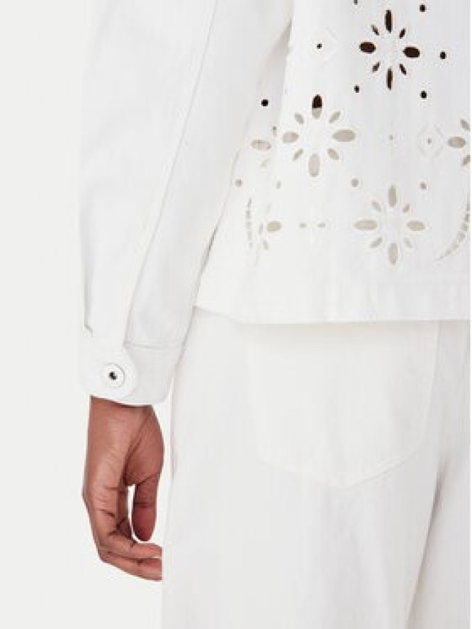 Morgan Kurtka jeansowa 252-VBRAD Biały Regular Fit