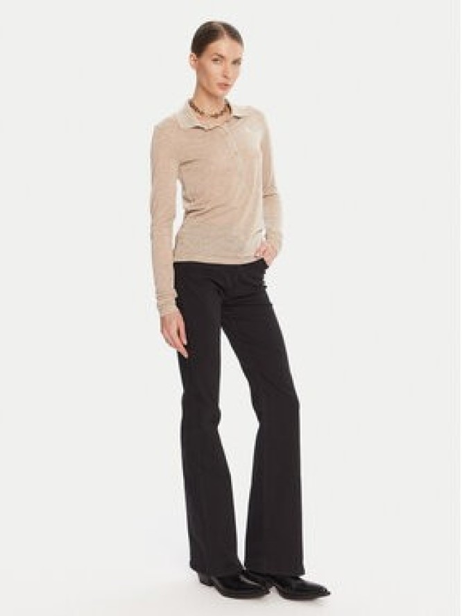 Patrizia Pepe Sweter 8K0320 K128 Beżowy Regular Fit