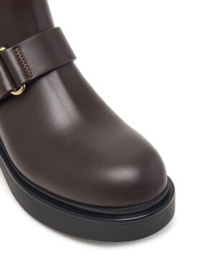 Armani Exchange Botki XW003093 AF18975 U6032 Brązowy ciemny