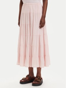 ONLY Spódnica maxi Kelly 15374229 Różowy jasny A-Line Fit