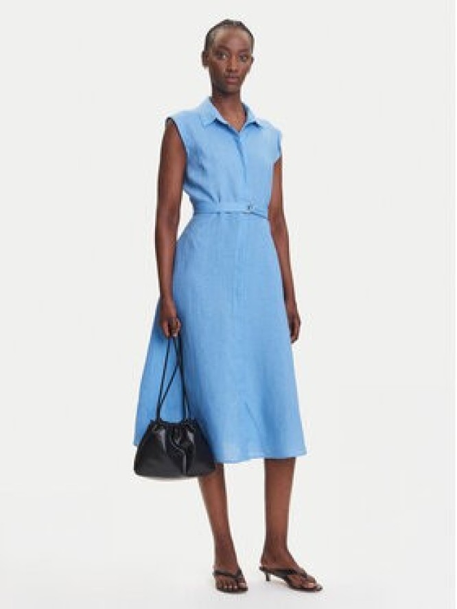 Marella Sukienka koszulowa Rodesia 2515221262 Błękitny Regular Fit