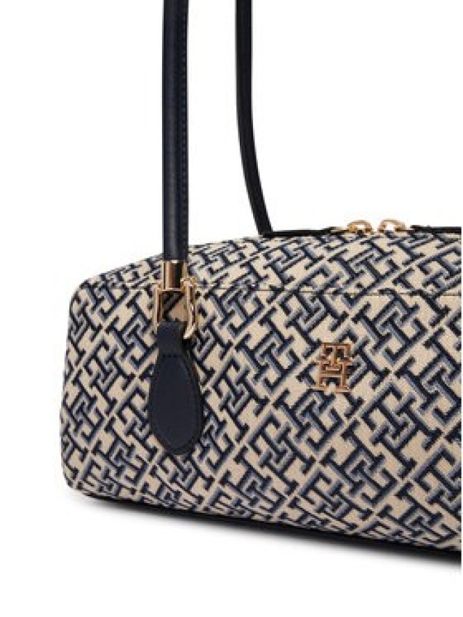 Tommy Hilfiger Torebka Th Grace Shoulder Bag Jacquard AW0AW18752 Niebieski