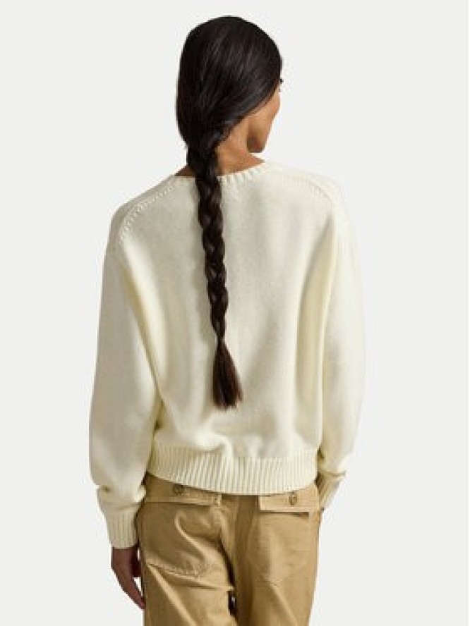 Polo Ralph Lauren Sweter 211A96248001 Écru Relaxed Fit